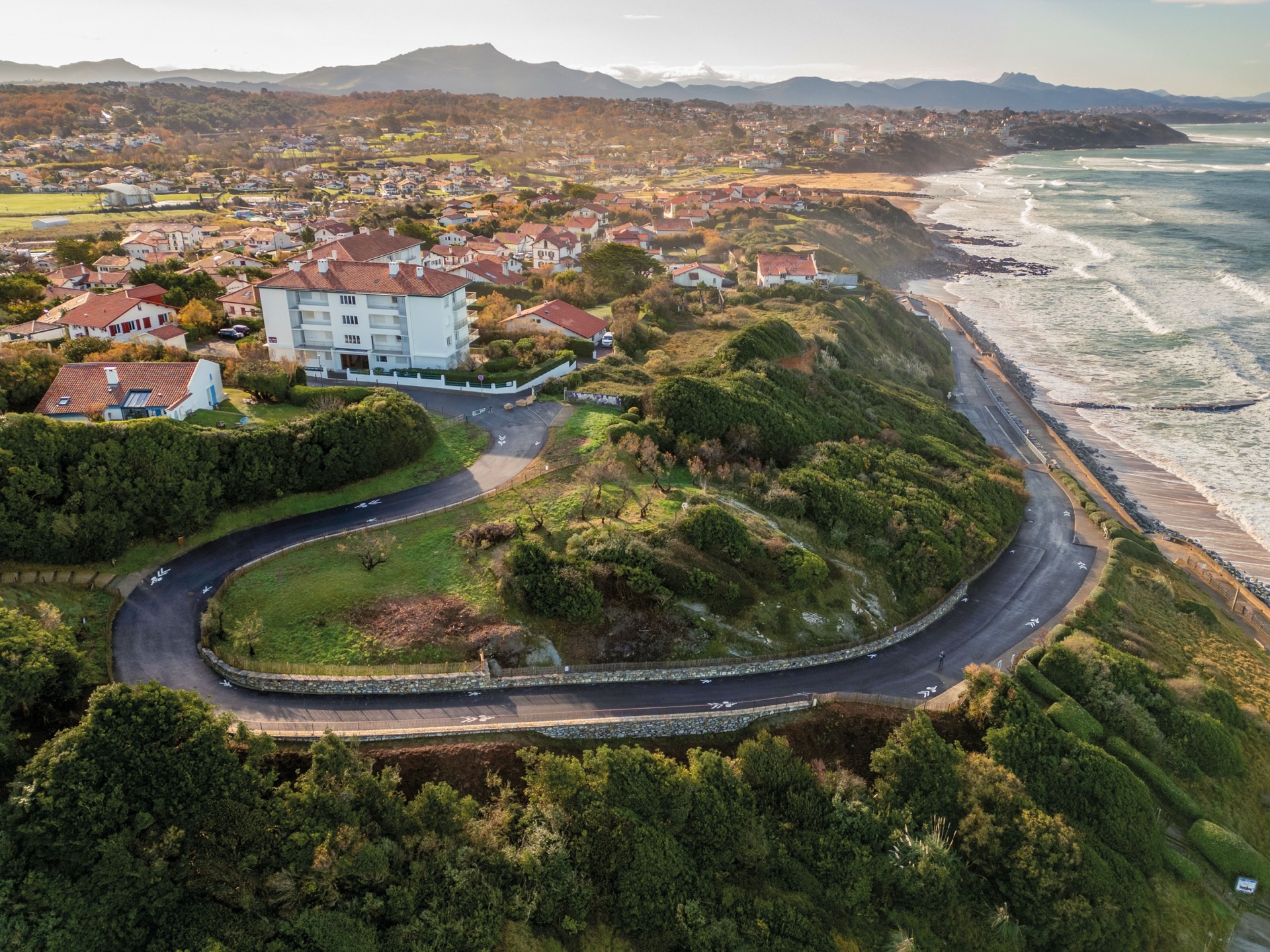 Vue aerienne de Bidart